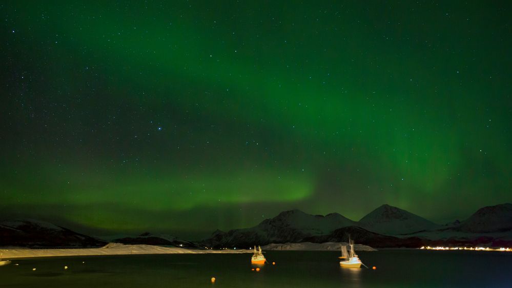 nachts am Fjord