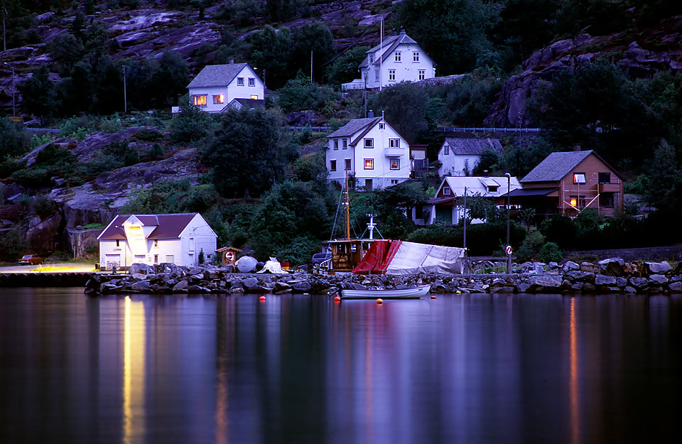 Nachts am Fjord