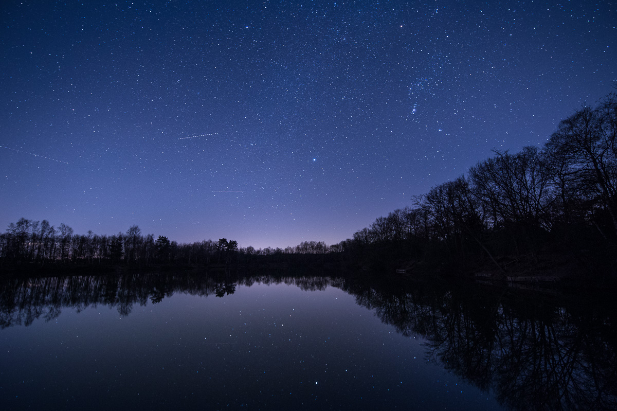 nachts am Haddorfer See