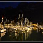 Nacht´s am Hafen von Riva del Garda