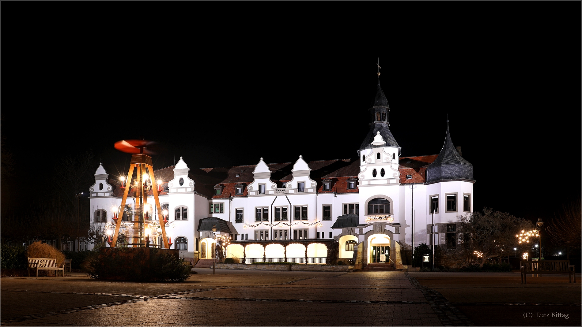 Nachts am Kurhaus