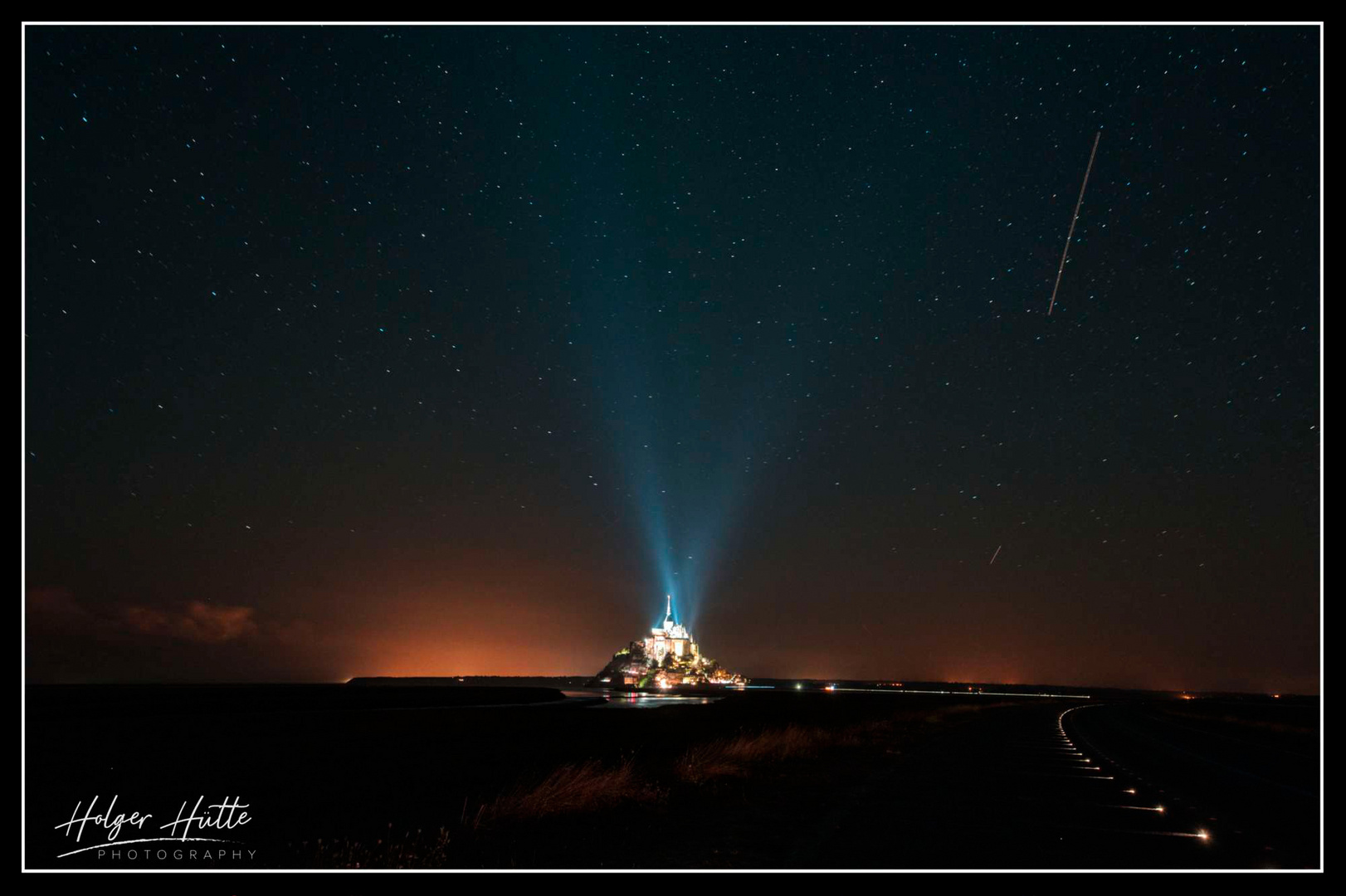 Nachts am Le Mont-Saint-Michel