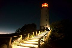 Nachts am Leuchtturm Dornbusch