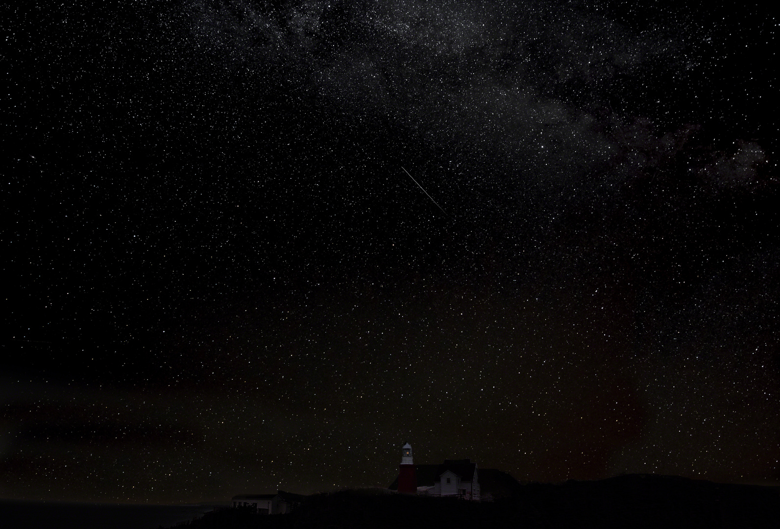 Nachts am Long Point Lighthouse