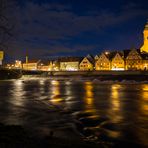 Nachts am Neckar in Nürtingen