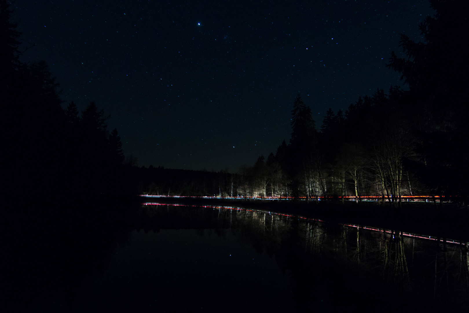 Nachts am neunen Teich