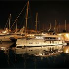 Nachts am Port Hercule von Monaco