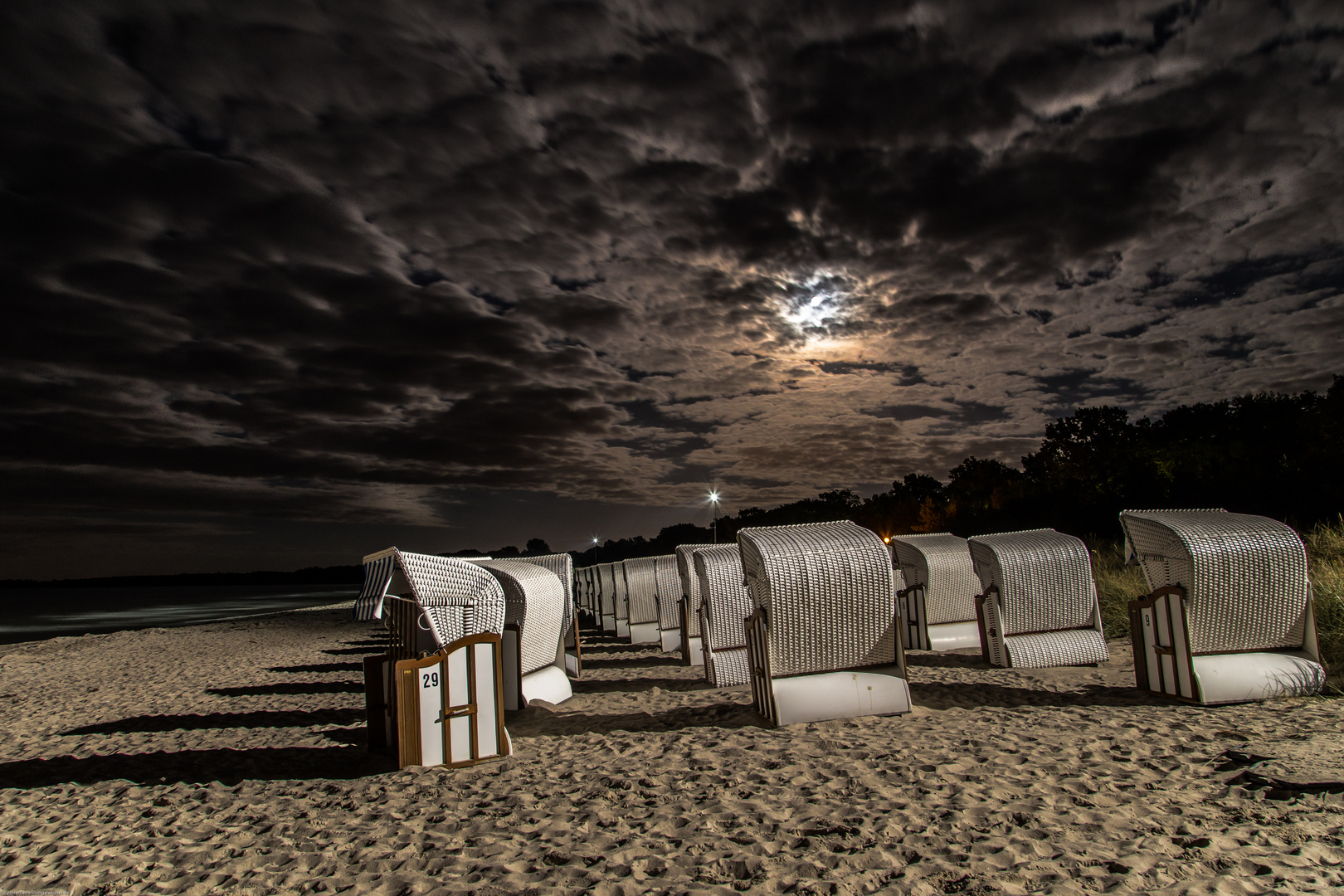 Nachts am Strand