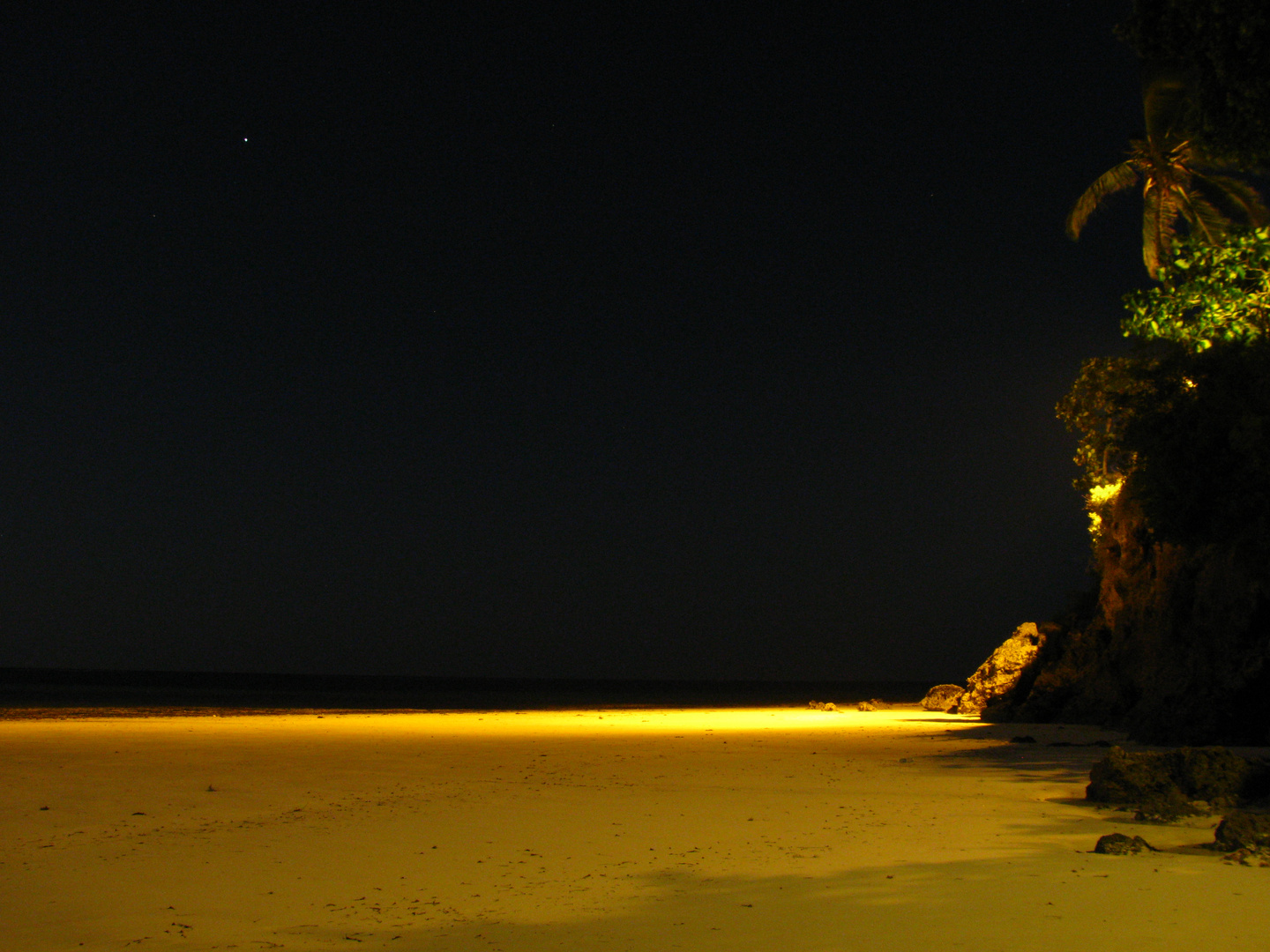 Nachts am Strand