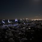 Nachts am Strand beim Jökulsárlón