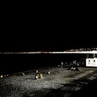 Nachts, am Strand