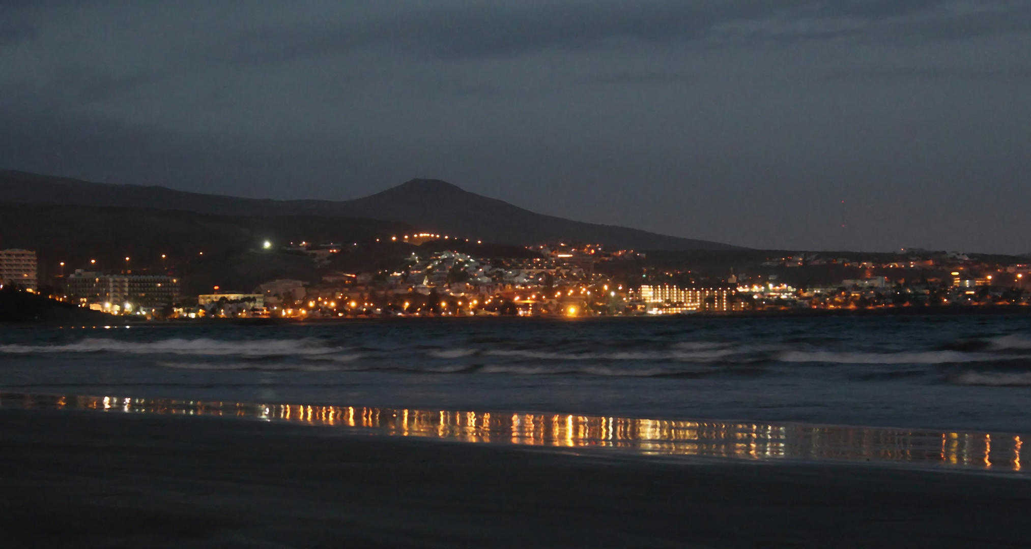 Nachts am Strand von Cran Canaria