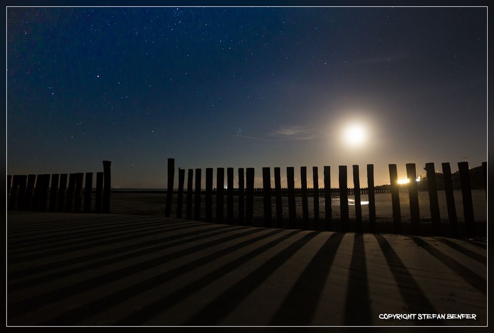 Nachts am Strand von Wangerooge