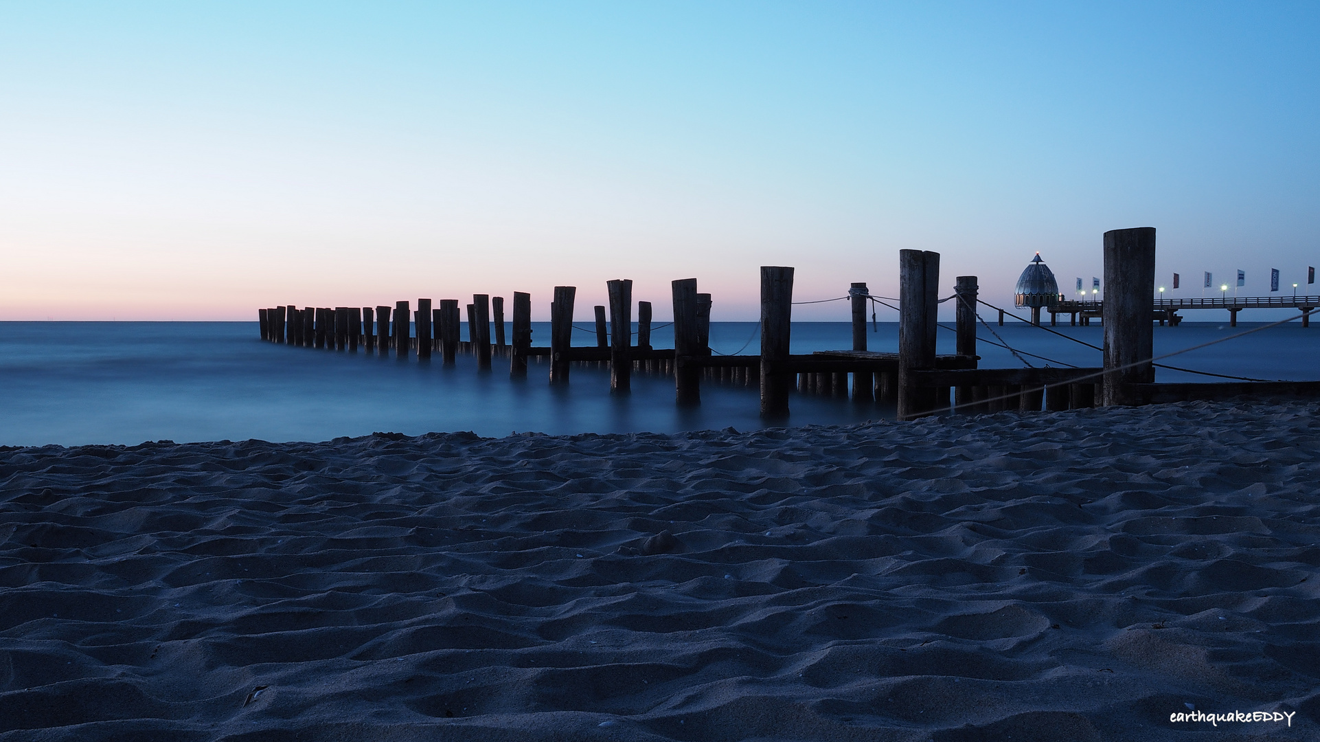 Nachts am Strand von Zingst