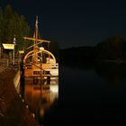 Nachts am Ufer der Dordogne bei La Roque-Gageac...