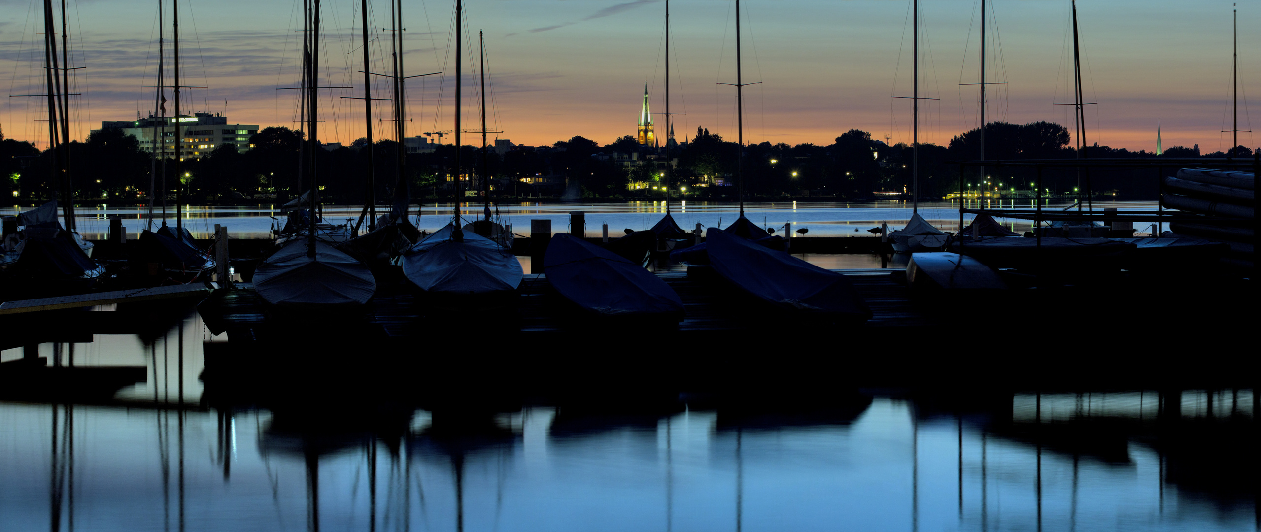 Nachts an der Aussenalster