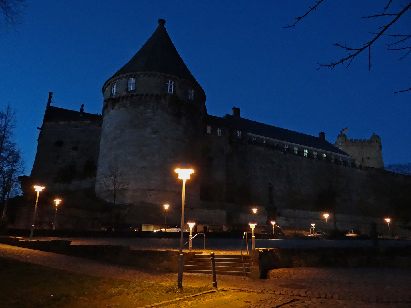 Nachts an der Burg