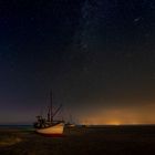 Nachts an der dänischen Nordseeküste.