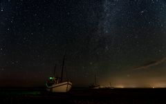 Nachts an der dänischen Nordseeküste