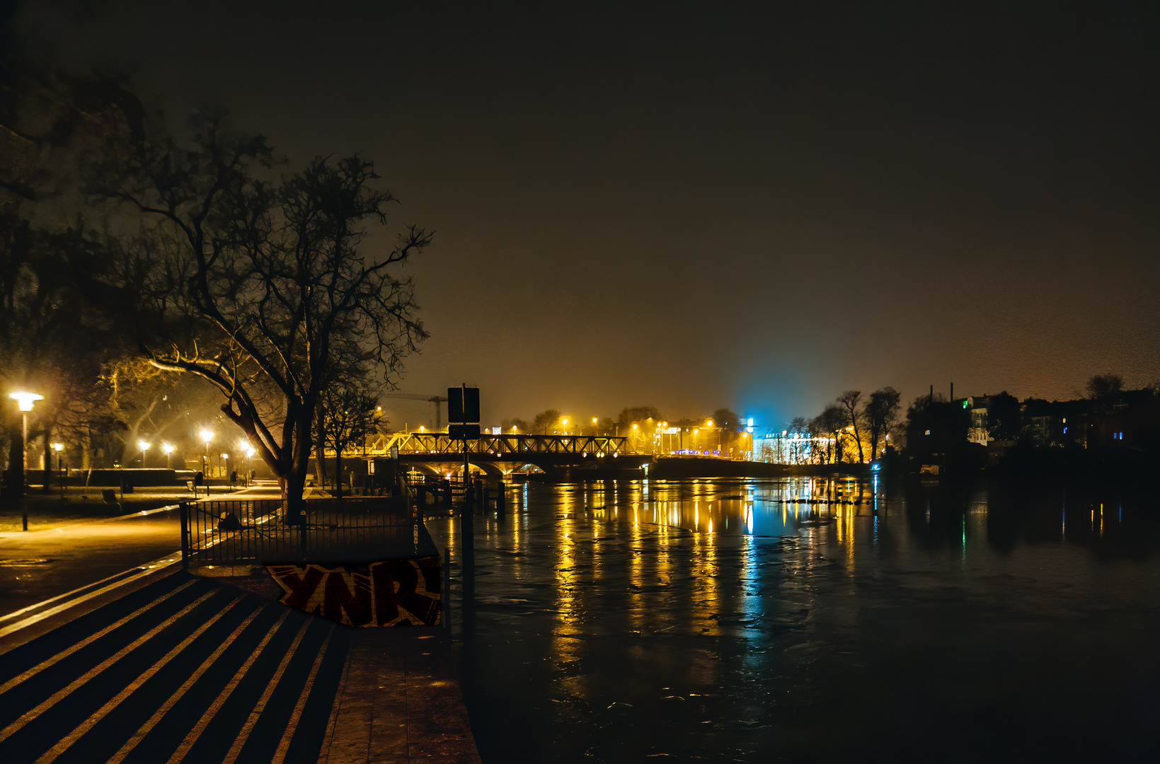 Nachts an der Dahme in Köpenick