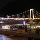 Nachts an der Donau, Blick auf die Elisabethbrücke