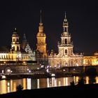 nachts an der Elbe in Dresden