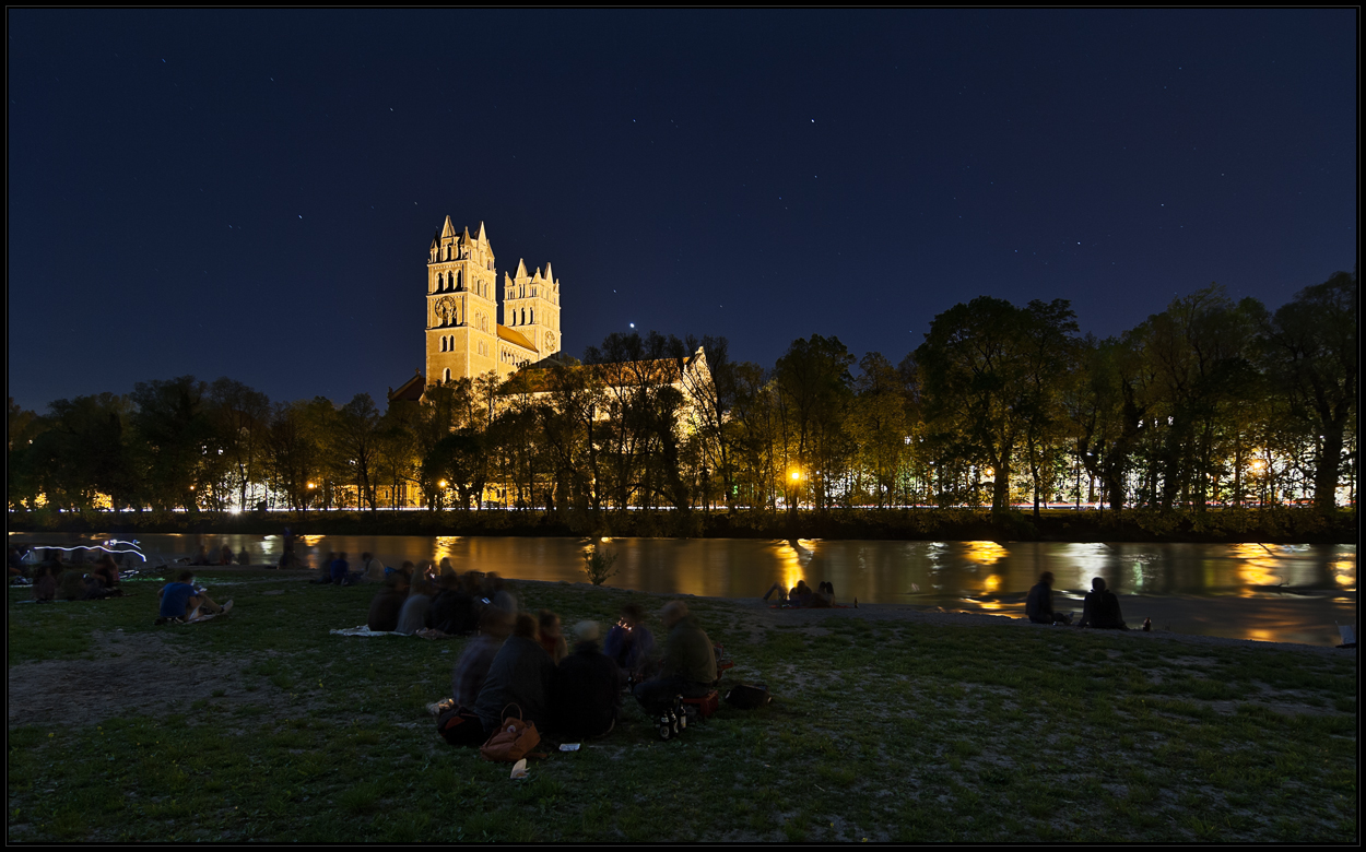 Nachts an der Isar