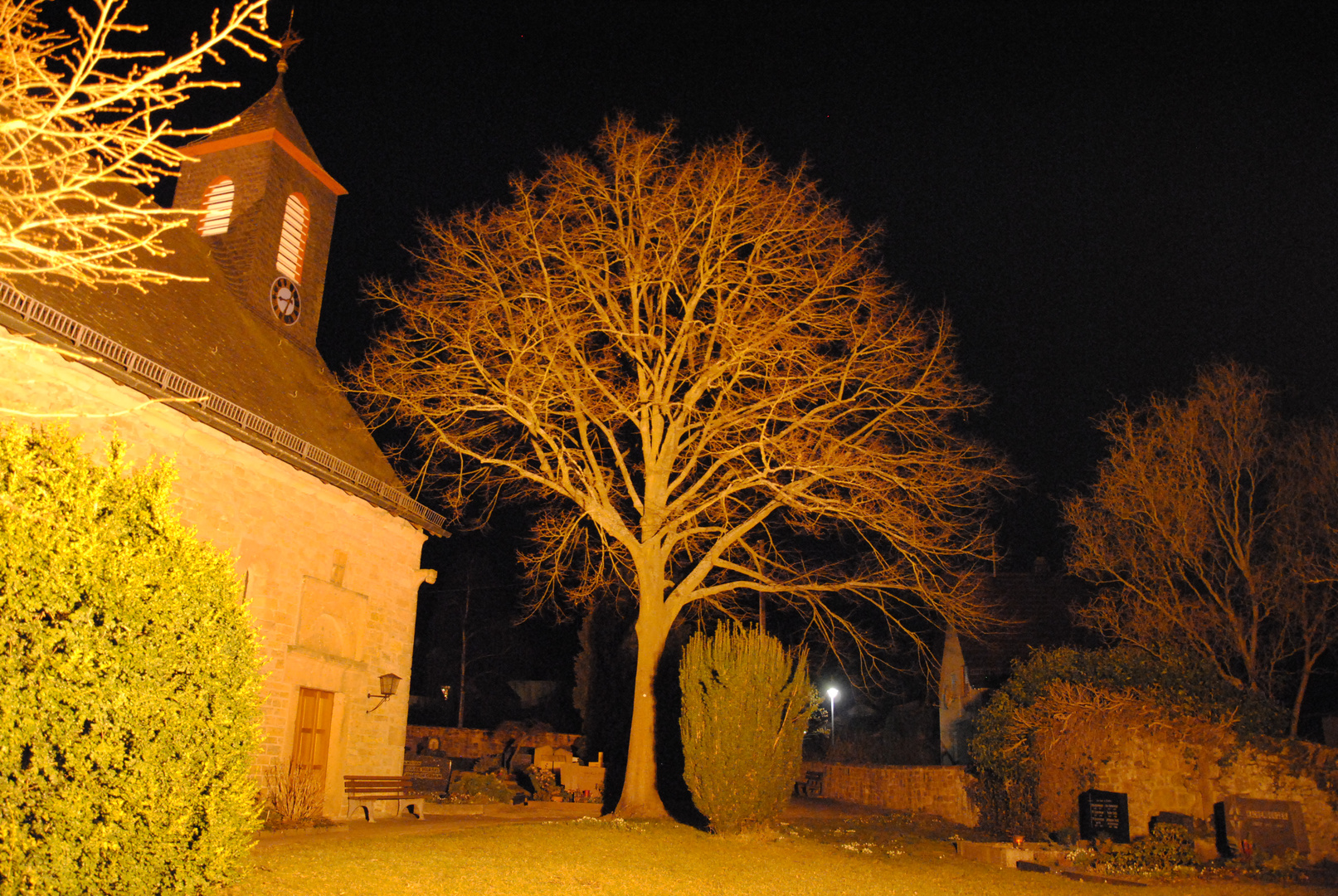 Nachts an der Klosterkirche Höningen