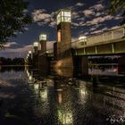 Nachts an der Spandauer-See-Brücke