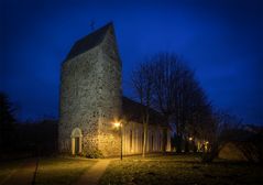 Nachts an der St. Mauritius Kirche 