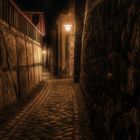 Nachts an der Templiner Stadtmauer
