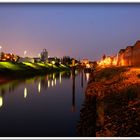 Nachts an der Weser (Seitenarm, Hohentorshafen) Bearbeitet