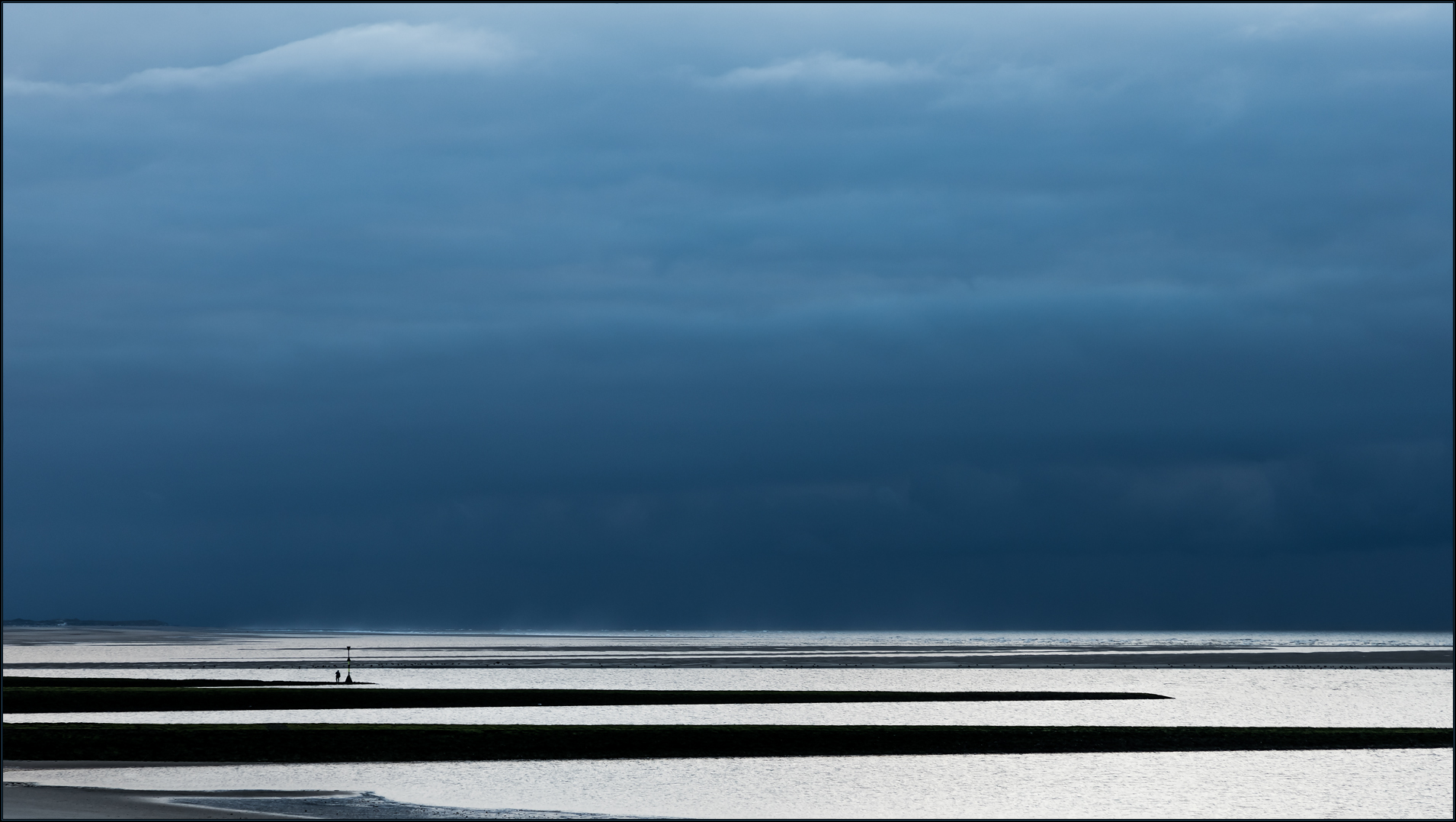 Nachts Angeln bei Mondschein am Meer.... 