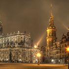 Nachts auf dem Dresdner Theaterplatz HDR