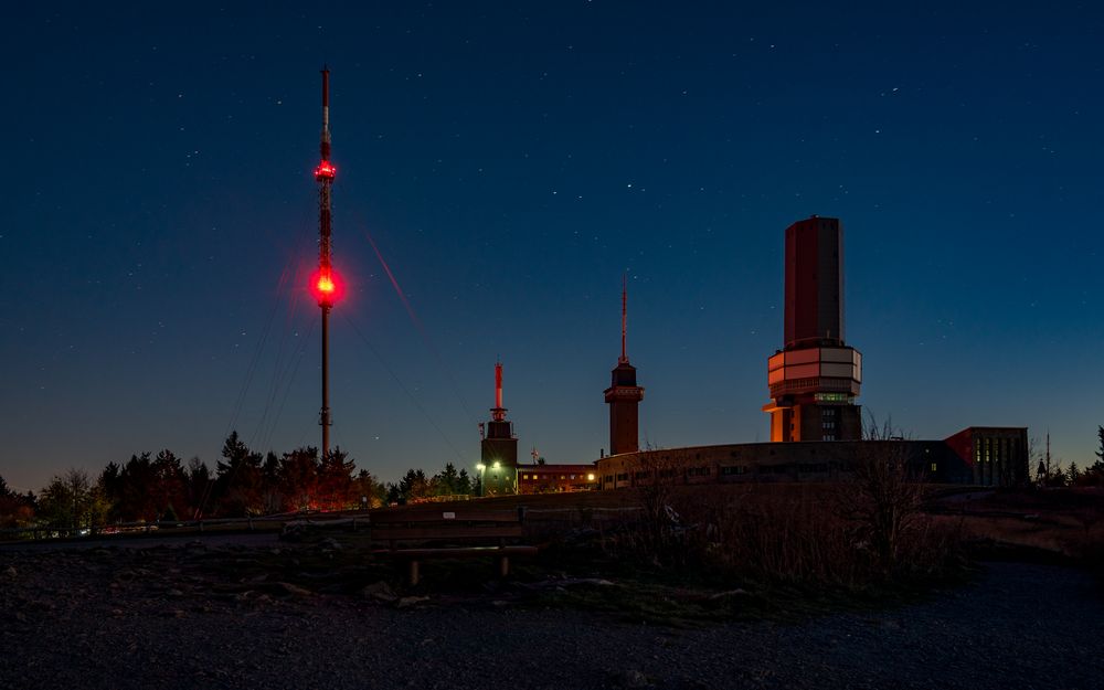 Nachts auf dem Großen Feldberg (Taunus)