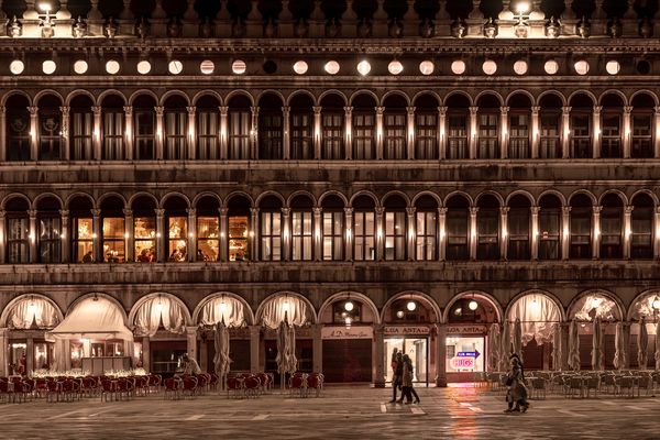 Nachts auf dem Markusplatz