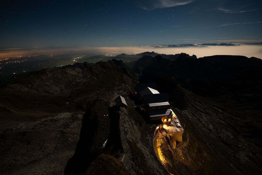 Nachts auf dem Säntis