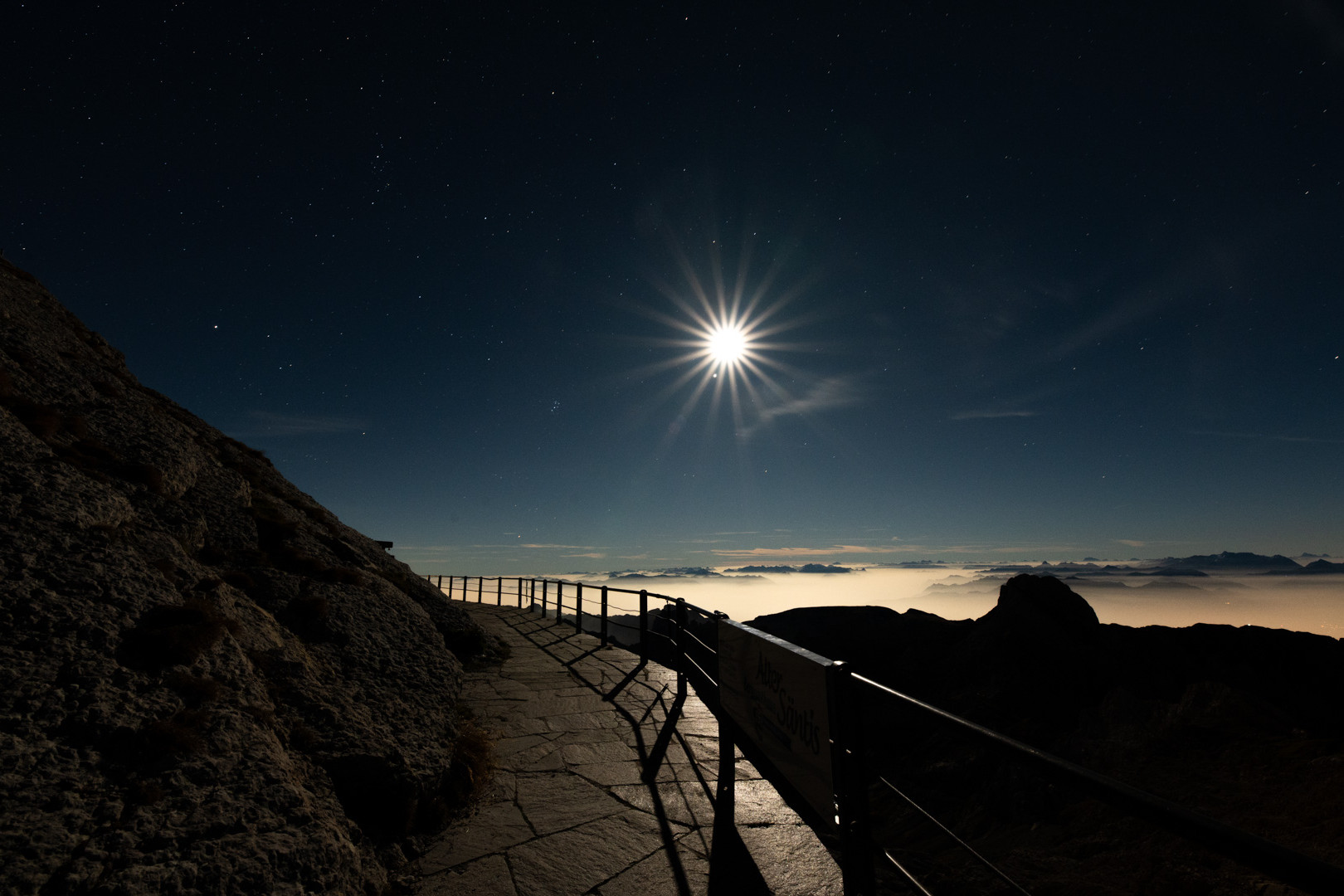 Nachts auf dem Säntis