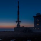 Nachts auf den Brocken 1   - Blaue Stunde