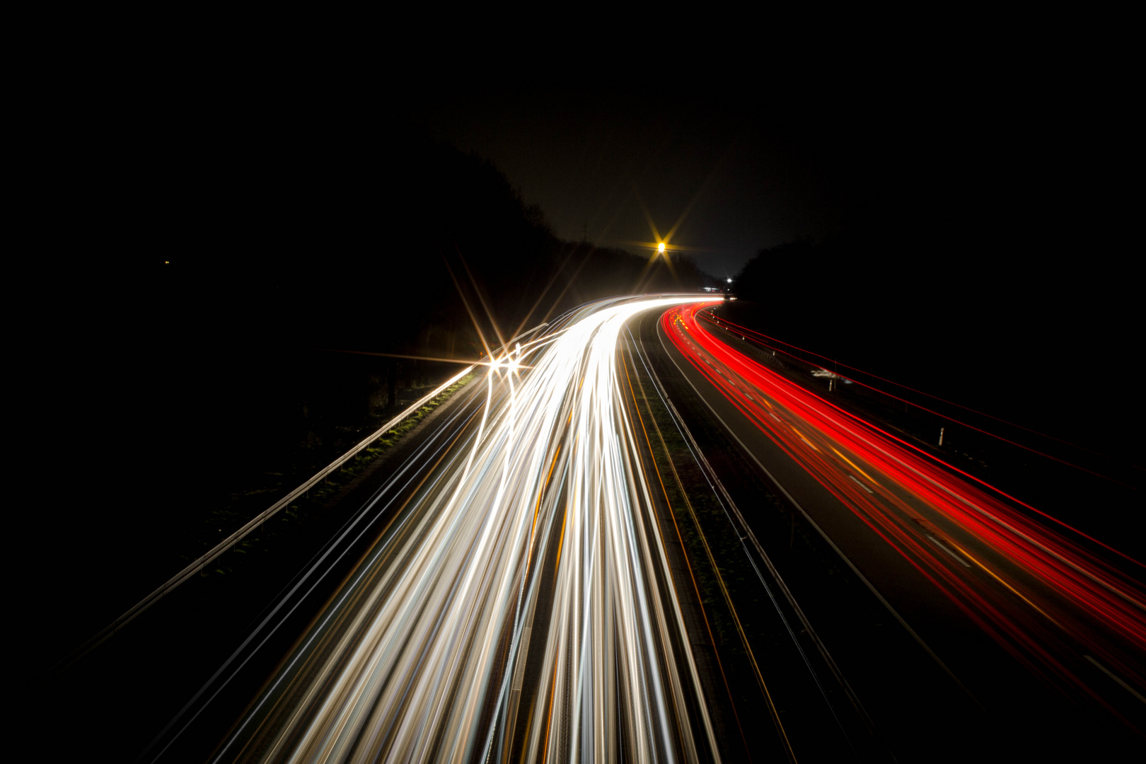 Nachts auf der A3