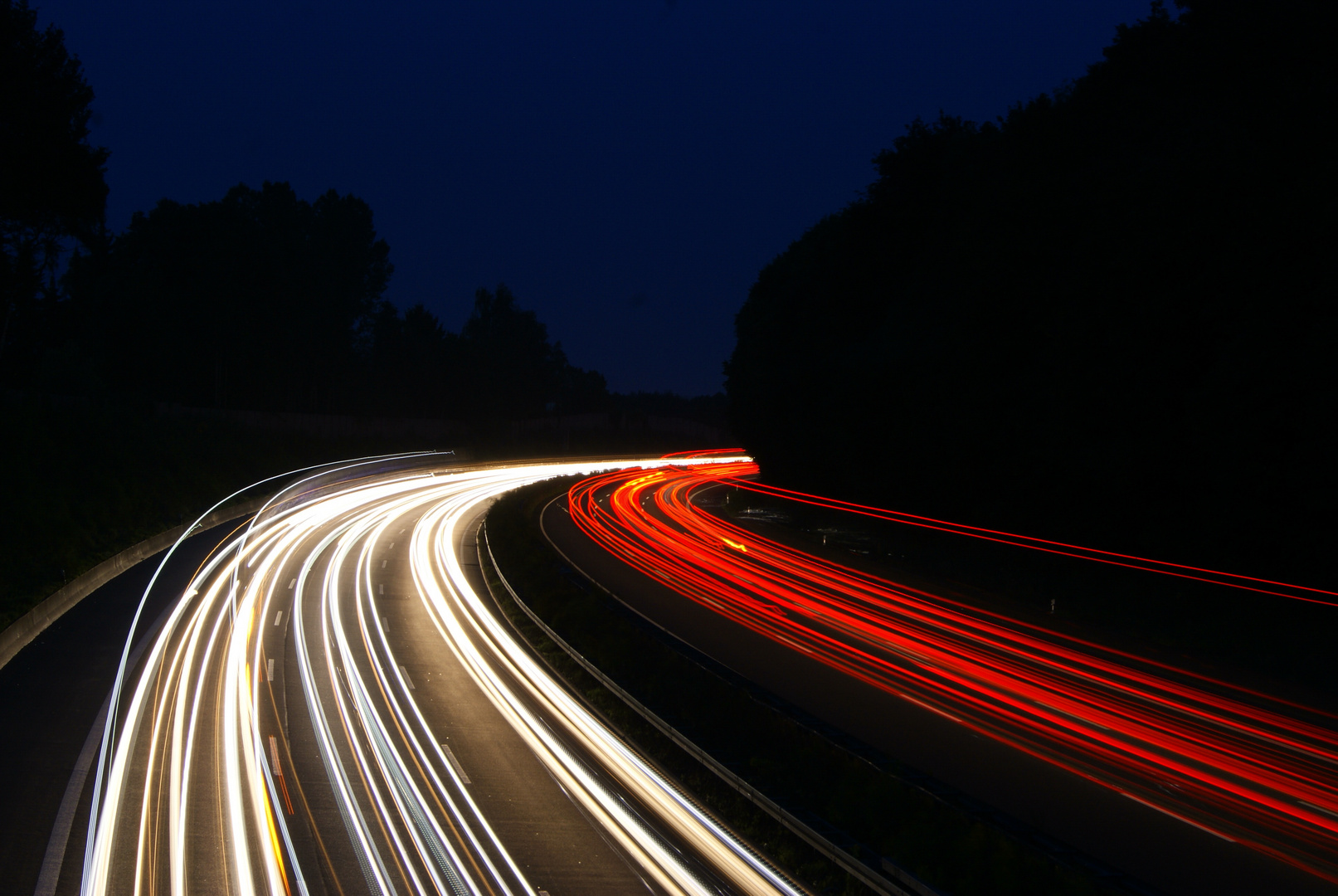 Nachts auf der A3