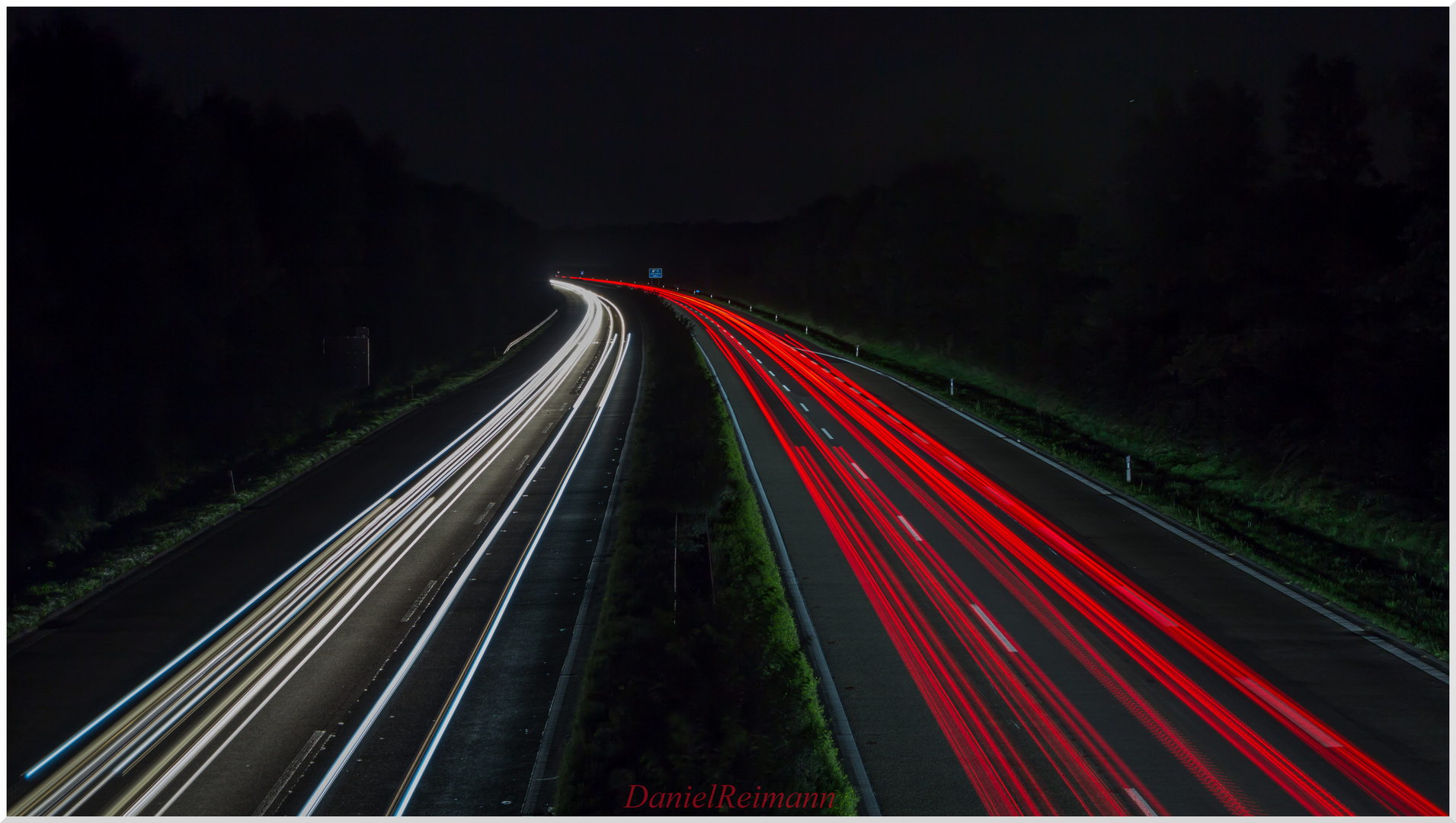 Nachts auf der A31