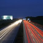 Nachts auf der A9