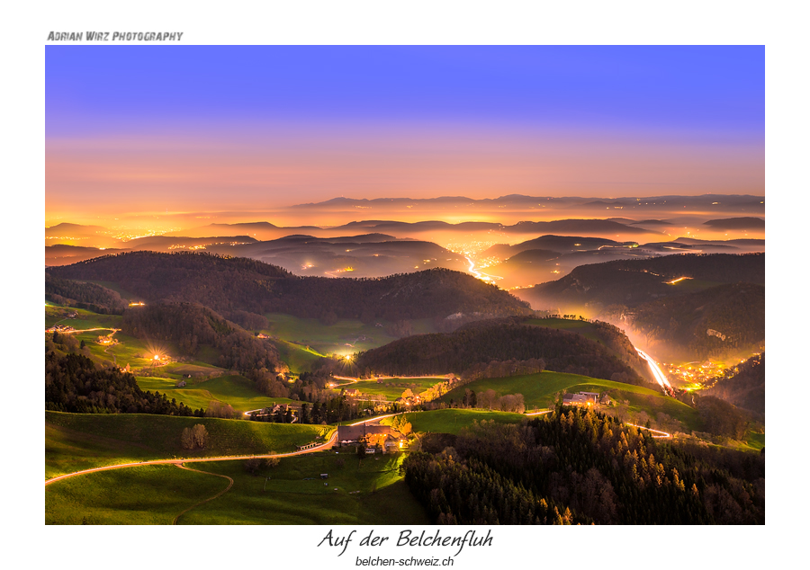 Nachts auf der Belchenfluh