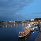 Nachts auf der Elbe