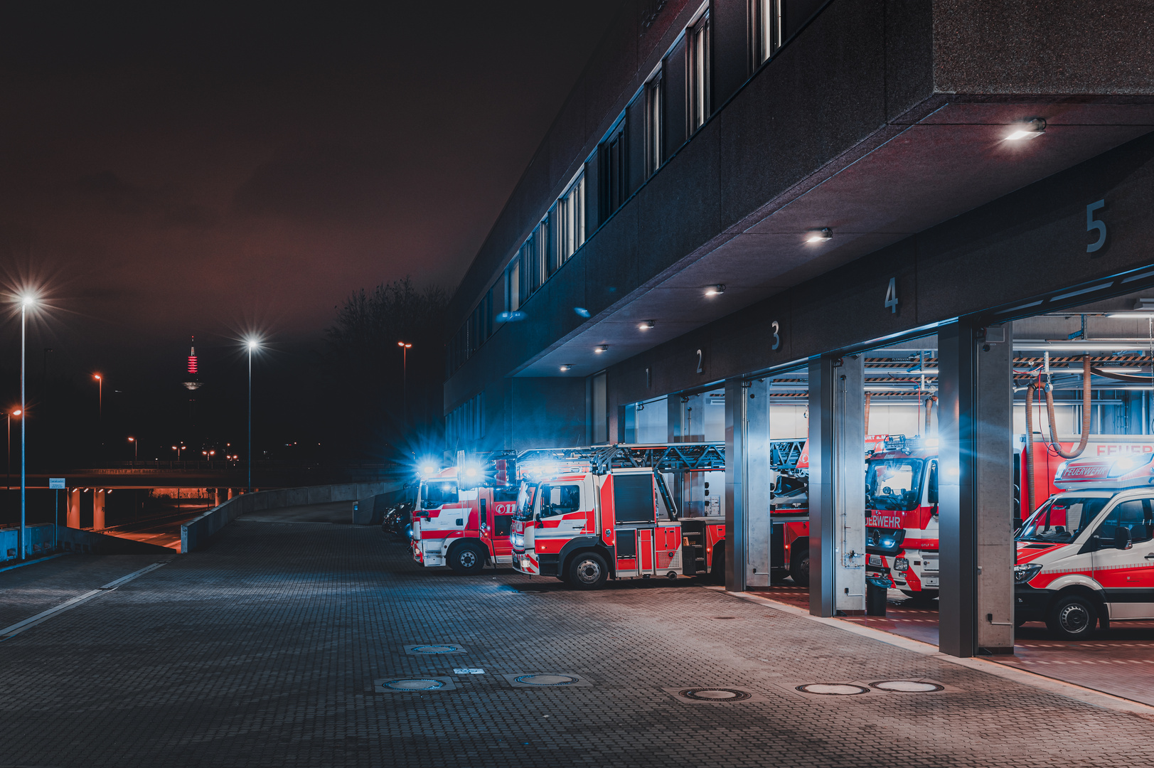 Nachts auf der Feuer- und Rettungswache