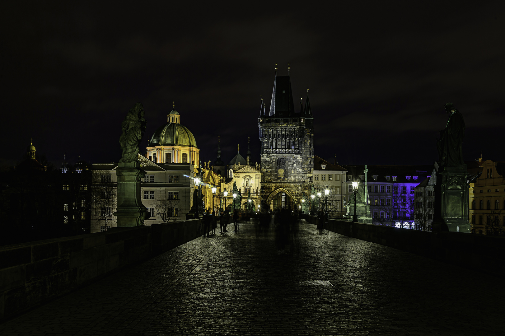 Nachts auf der Karlsbrücke