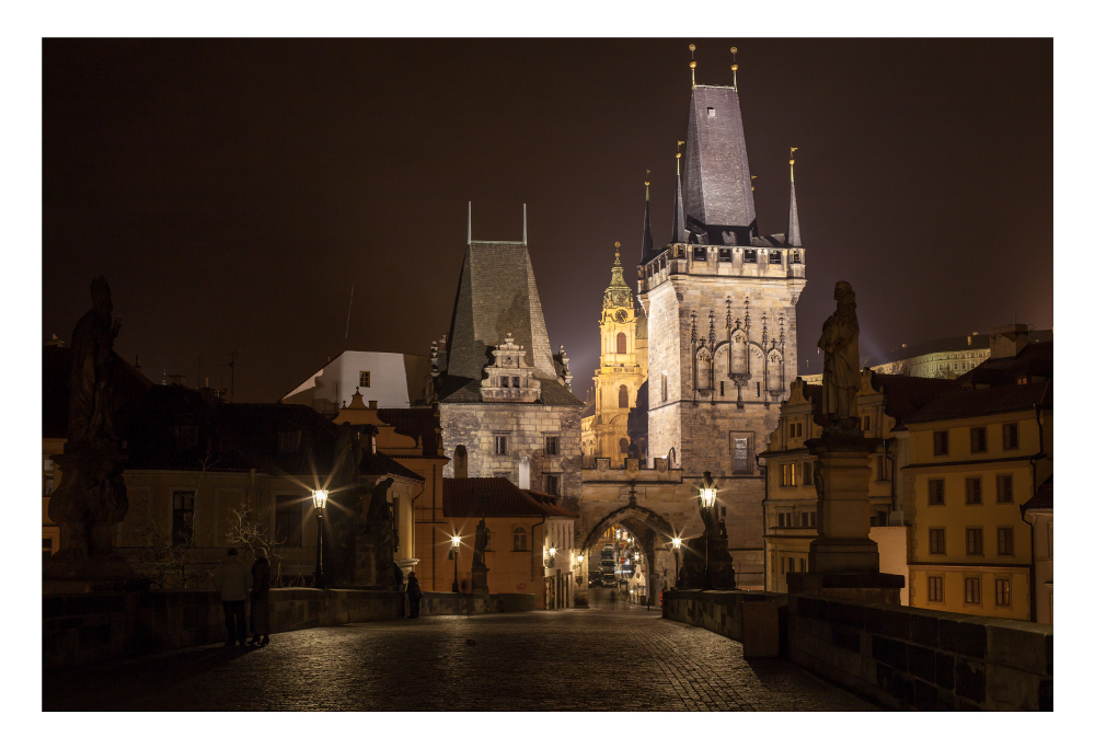 nachts auf der Karlsbrücke