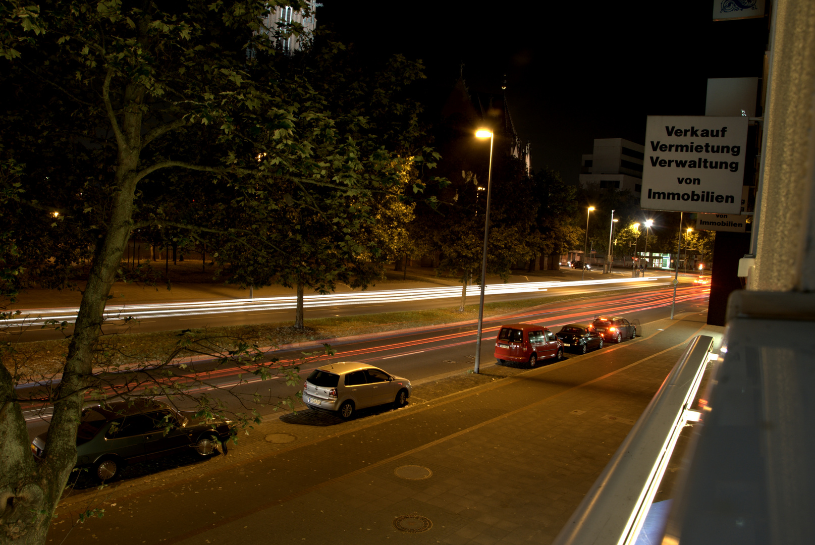 Nachts auf der Straße