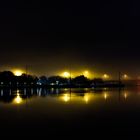 Nachts Donau Nebel